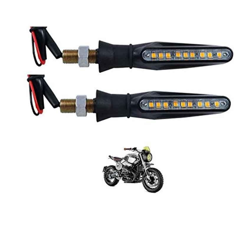 Kozdiko 4 Pcs Plastic Front & Rear Side Sleek Yellow Bike Indicator Set for BMW R Ninet