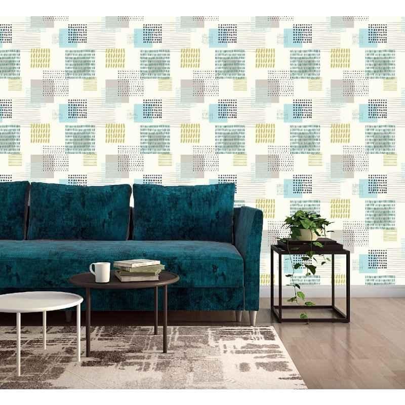 Asian Paints EzyCR8 300x45cm Paper Hand Painted Abstract Self Adhesive Wall Sticker, HPCA25727