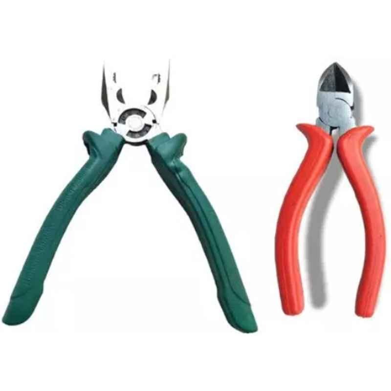 Sky Blue 2 Pcs 7.8 inch Lineman Plier Combo, SBE_PLIER_COMBO_MOD_01183