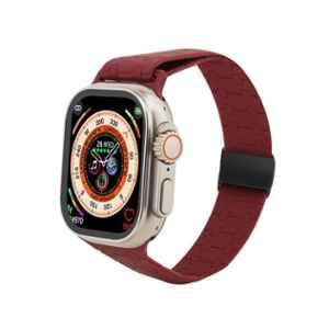 I Kall W9 2.19 inch HD Display Bluetooth Calling Maroon Smart Watch with Sp02 Tracking & Multiple Sports Modes