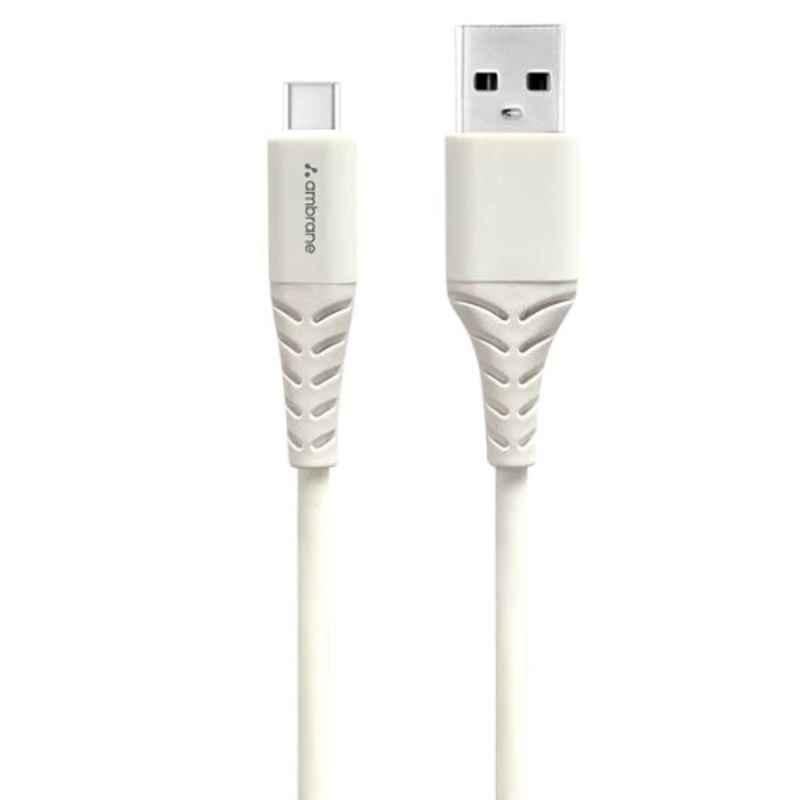 Ambrane ACT-20 2m White Type C USB Cable