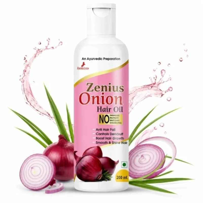 Zenius India 200ml Hair Oil with Redensyl Onion Seed Oil, Sun Flower Oil, Jojoba Oil & Almond Oil for Anti Hair Fall, Controls Dandruff & Boost Hair Growth