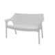 Supreme Love Seat Premium Plastic Milky White Two Seater Sofa