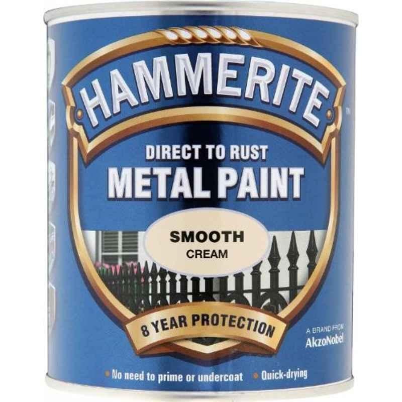 Hammerite 750ml Cream Direct to Rust Metal Paint, 5122064