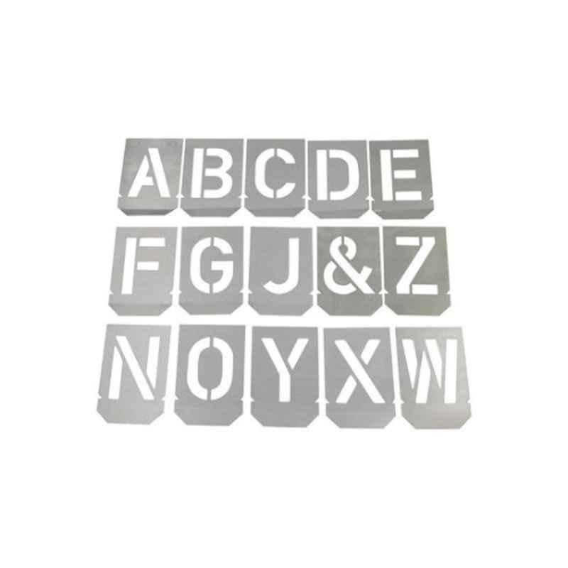 Generic 27Pcs 40mm Galvanized Silver Steel Stencils