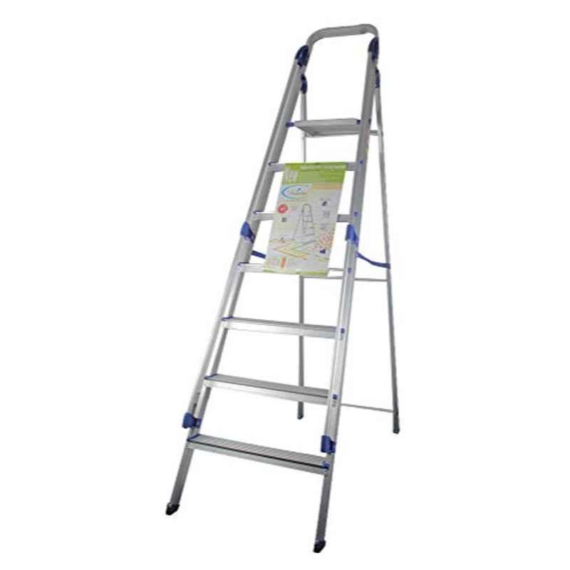 Brancley BCL 7 Premium Comfy 7 Steps Aluminium Ladder, Load Capacity: 150 kg