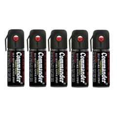 Commander 55ml Black Self Defense Pepper Spray, P501 (Pack of 5)