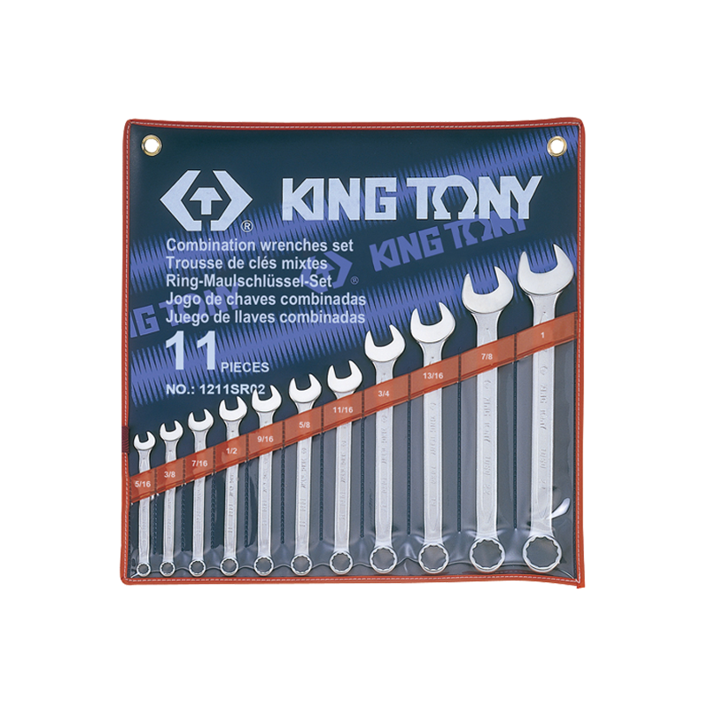 King Tony 11 PCS Combination Wrench Set, 1211SR02