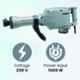 Turkish 1600W 16kg Grey Electric Corded Demolition Hammer with Goggles
