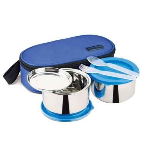 Buy Trueware Office Plus 2+1 Sky Stainless Steel Lunch Box Blue Container  Set Online At Best Price On Moglix