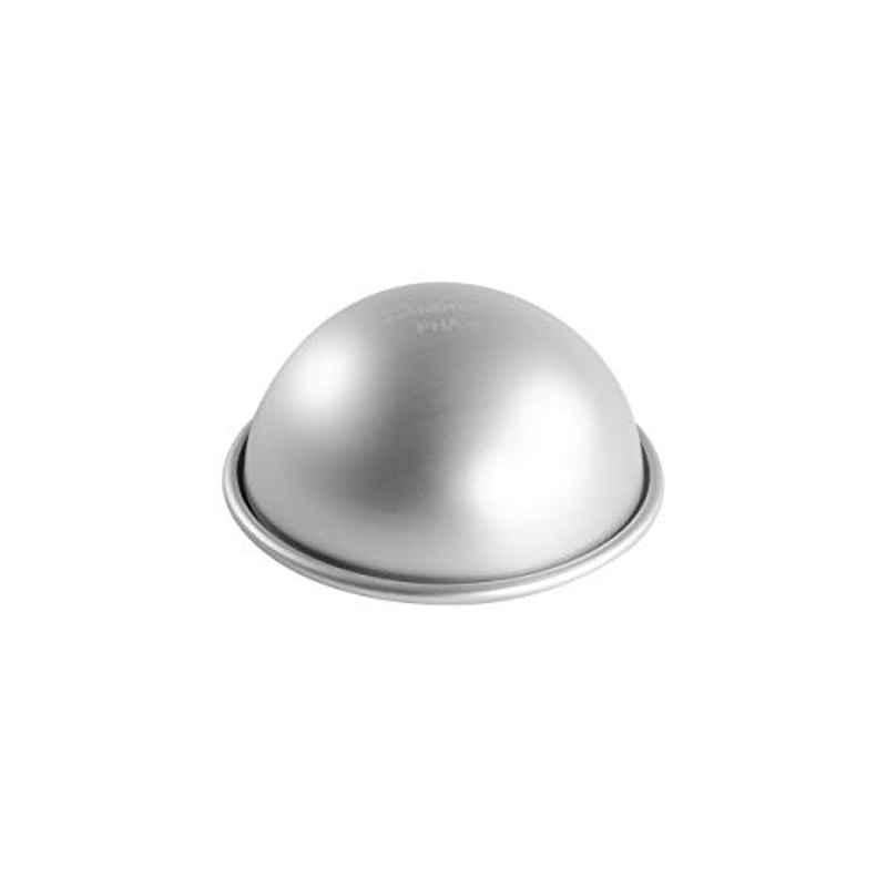 Fat Daddios 4x2 inch Aluminum Silver Hemisphere Cake Pan, PHA-4