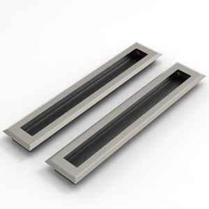 Plantex Sliding Door Handle/Concealed Handle for Sliding Door/224mm Concealed Handle for Wardrobe/Kitchen Cabinet - Pack of 2 (Satin)