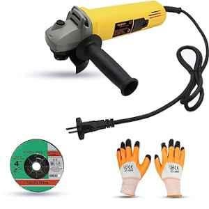 Walkers 800W 4 inch Angle Grinder with Grinding Wheel & Gloves, WKCB449