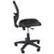 High Living Chrome Net & Cloth Medium Back Black Visitor Office Chair (Pack of 2)