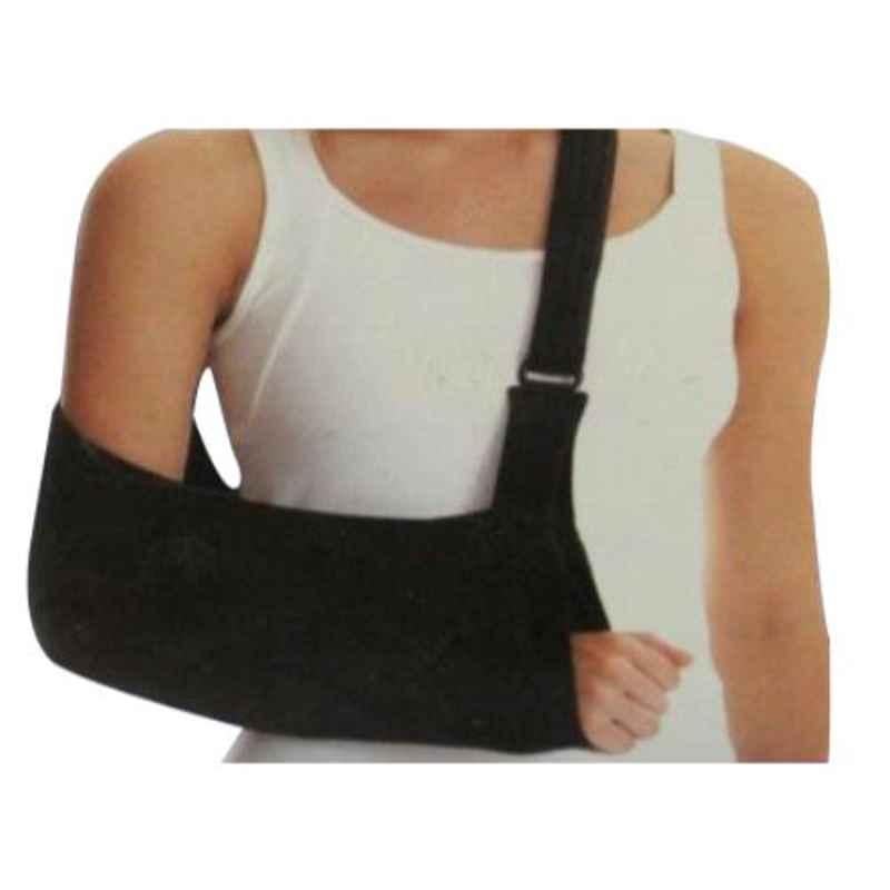 Arnav Grey Arm Sling Pouch for Arm & Hand Support, Size: M