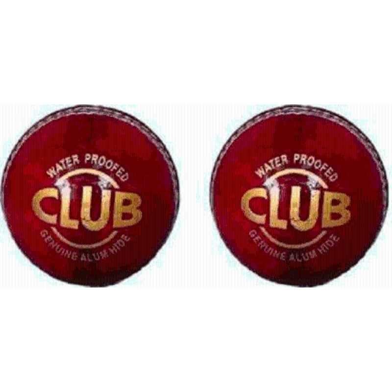 Rastogi Traders Water-Resistant Tournament Game Cork Cricket Leather Ball for Practice (Pack of 2)