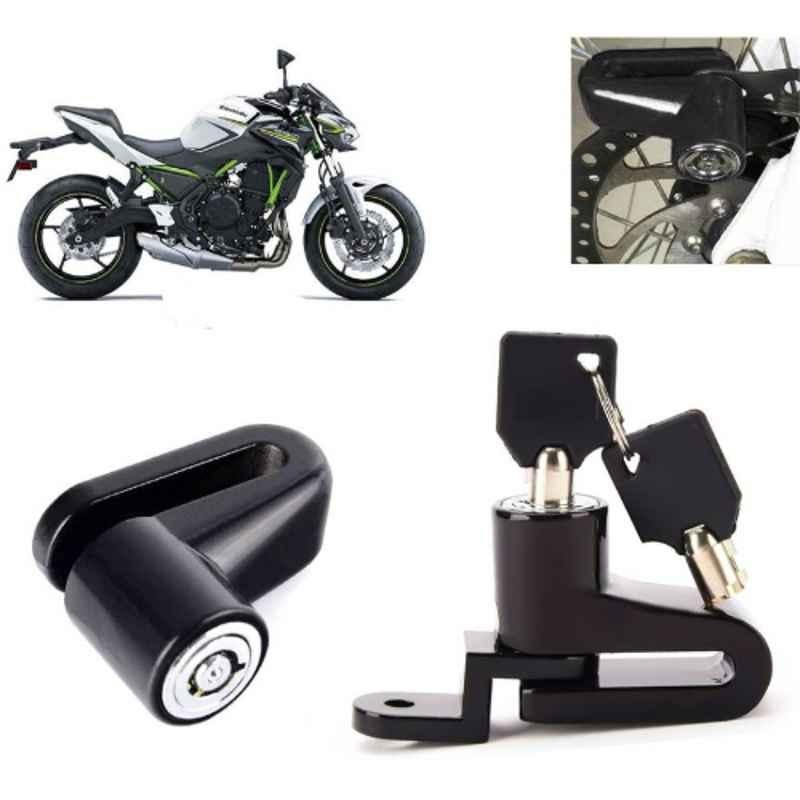 Auto Pearl Steel Black Heavy Duty Anti-Theft Disc Brake Lock for Z650 BS6, Lock_433