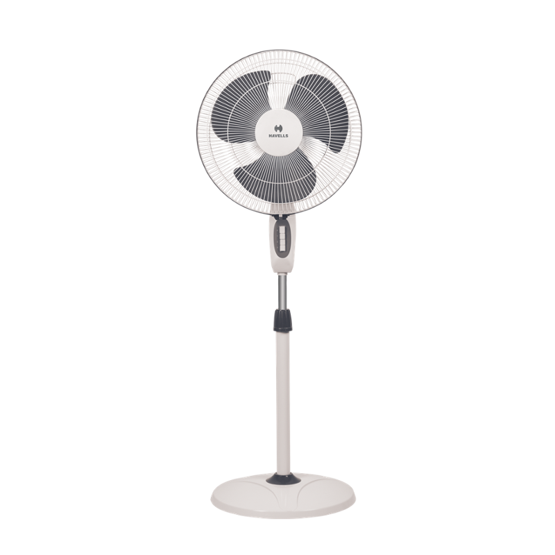 Havells Accelero 125W White & Grey Pedestal Fan, FHPACHSWGR16, Sweep: 400 mm
