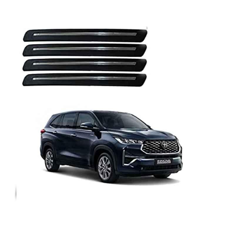 Kozdiko 4 Pcs Single Chrome Bumper Protector Set for Toyota Innova Hycross