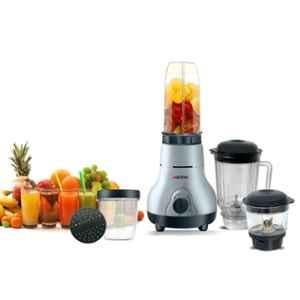 Activa Easy Mix 500W ABS Grey Mixer Grinder with 4 Nutri Jar for Smoothies, Chutney & Shakes