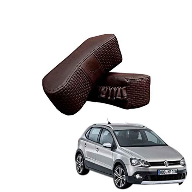 Kozdiko 2 Pcs Memory Foam Cola Neck Rest Cushion Pillow Set for Volkswagen Cross Polo