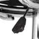 Da Urban Melcon Black Fabric & Foam Medium Back Adjustable Height Bar Stool with Arms