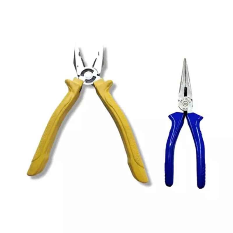 Sky Blue 2 Pcs 7.8 inch Lineman Plier Combo, SBE_PLIER_COMBO_MOD_01690