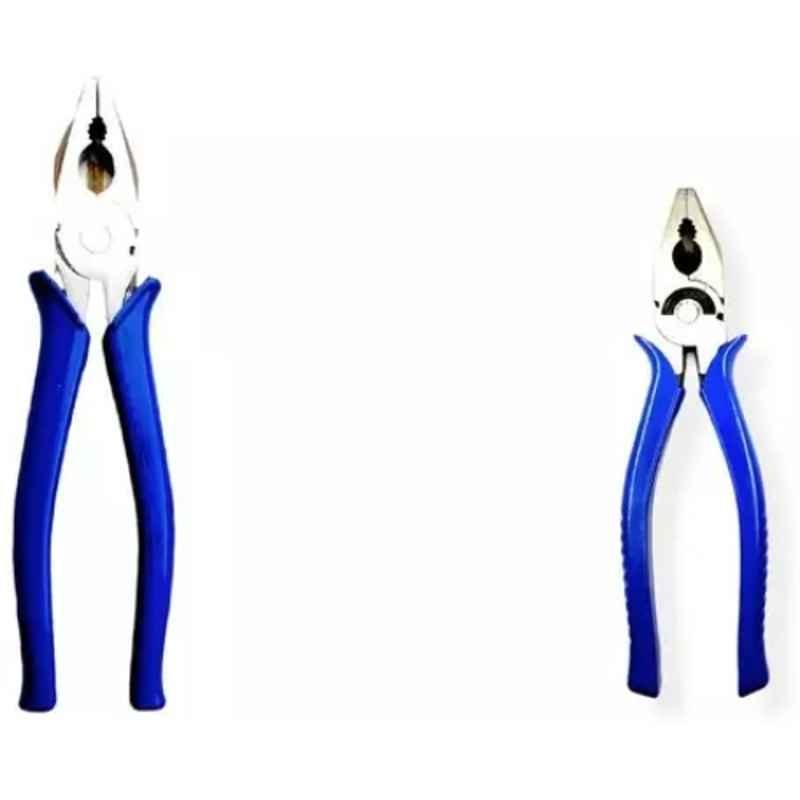 Sky Blue 2 Pcs 7.8 inch Lineman Plier Combo, SBE_PLIER_COMBO_MOD_00238