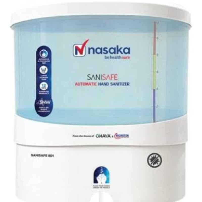 Nasaka Sanisafe 8D1 8L White Automatic Hand Sanitizer Gel Dispenser