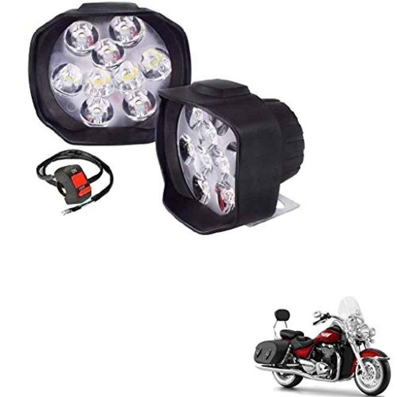 Kozdiko 2 Pcs Sheen 9 LED 6000k Cree LED Transformer Bumble Bee Style LED Fog Light Set for Triumph Thunderbird LT4
