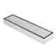 Ruhe 12x3 inch 304 Grade Stainless Steel Marble Insert Shower Drain Channel for 21mm Marble, 16-0202-01