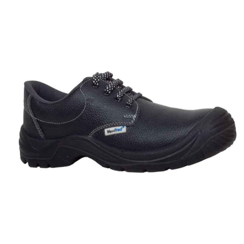 Vaultex LPH Leather Black Safety Shoes, Size: 39