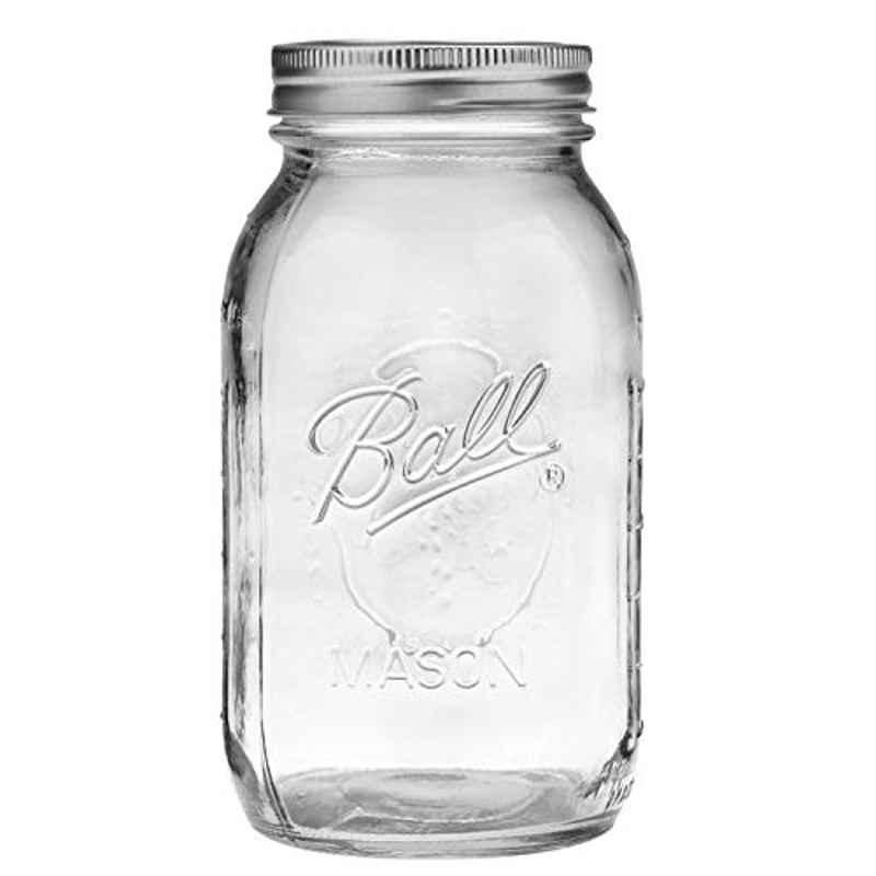 Ball Mason 32 Oz Transparent Glass Jar (Pack of 6)