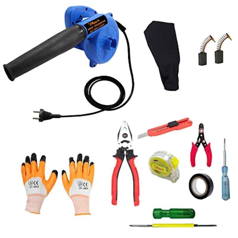 Hillgrove HGCM22M2 800W 18000rpm Air Blower & Suction Dust Cleaner with 7 Pcs Hand Tool Kit