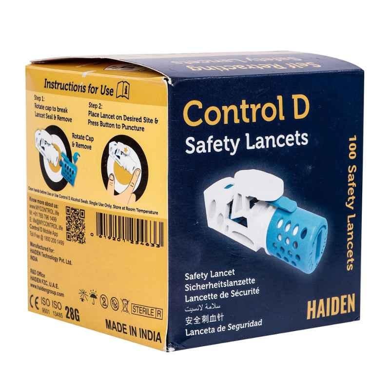 Control D 100 Safety Lancets (Pack of 3)