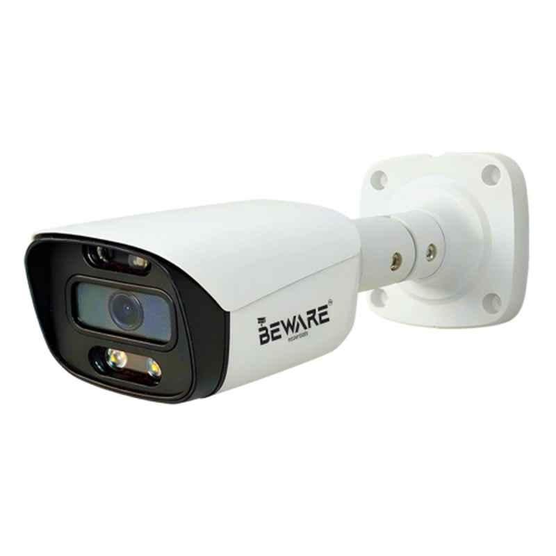 Beware 5MP HD Full Colour Bullet Camera with Audio | Warm Light Night Vision 30M | Indoor & Outdoor CCTV Security Camera | Metal Body