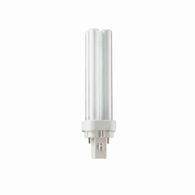 Philips 13W G24D-1 3000K Warm White Compact Fluorescent Lamp, MASTER-PL-C-13W-830-2P
