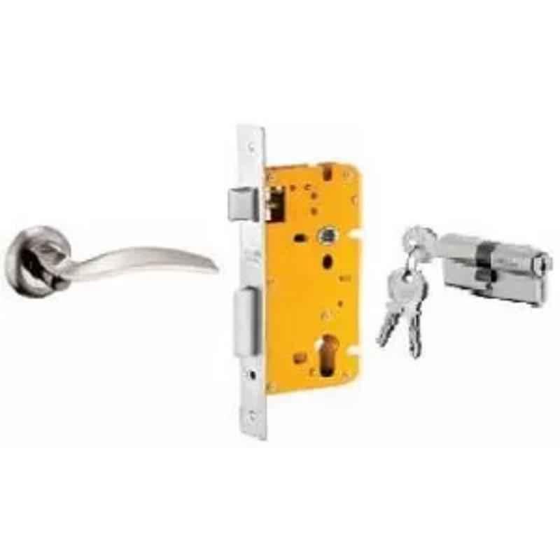 Dorset ML Series Celio 70mm Stainless Steel Door Handle Lock Set with Both Side Key Cylinder, ML CEL OR (Pack of 2)