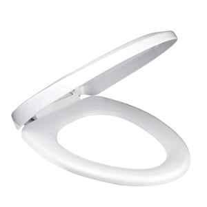 Elegant Casa A-4 43x36cm Polypropylene Soft-Closing Elongated White Commode Seat Cover