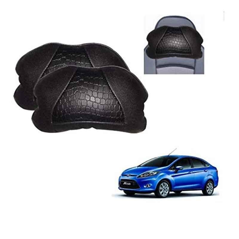Kozdiko 2 Pcs Black Neck Rest Cushion Pillow Set for Ford Fiesta