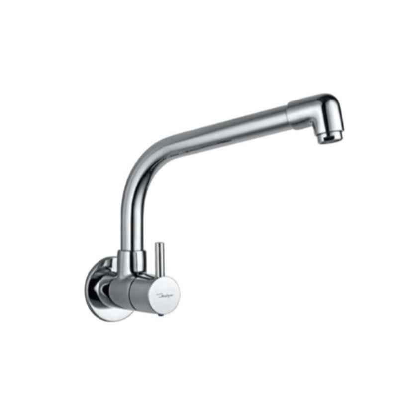 Jaquar Florentine Brass Chrome Finish Wall Mounted Sink Cock with Extended Swinging Spout, FLR-5347SD