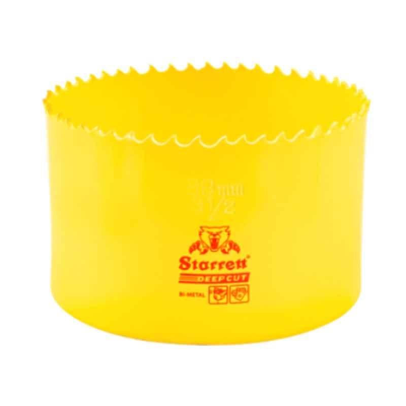 Starrett Deep Cut 89mm Yellow Bi Metal Hole Saw, DCH0312-G