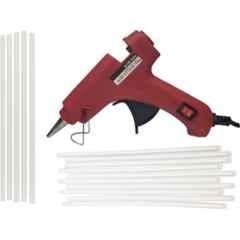 Gunstick 20W Red Glue Gun with 10 Pcs Transparent Glue Sticks