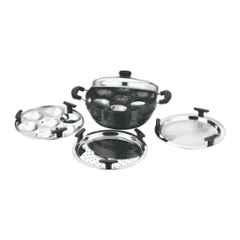 Vinod Black Pearl Plus 26cm Induction Friendly Multi Kadhai, MUKD (Pack of 2)
