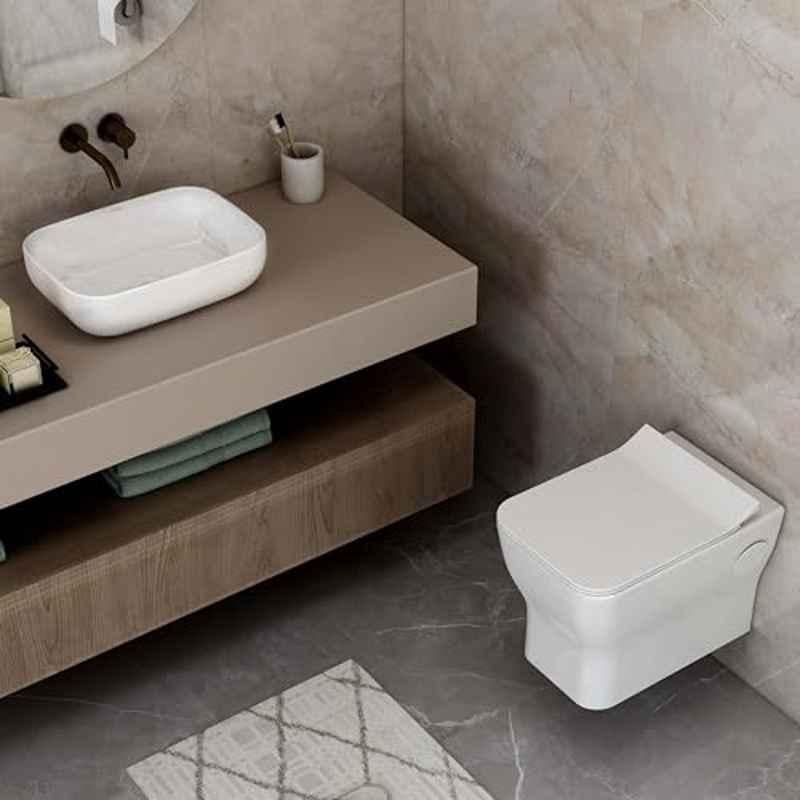 Plantex Comander Ceramic White Bathroom Commode & Citizen Wash Basin Set