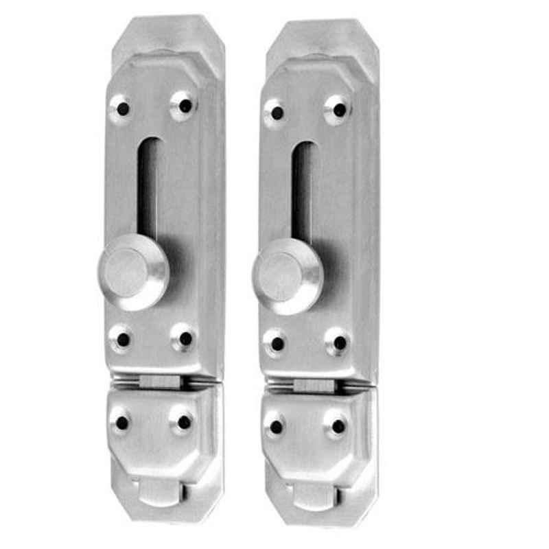 Nixnine 4 inch Stainless Steel Door Latch Lock, SS_LTH_A-604_4IN_2PS (Pack of 2)