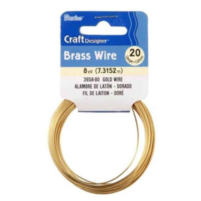 Darice 8 Yards 20 Gauge Gold Craft Wire