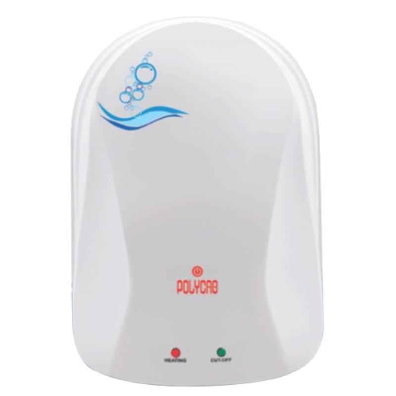 Polycab Eterna 3L 3kW White Instant Water Heater, HWHINST008P