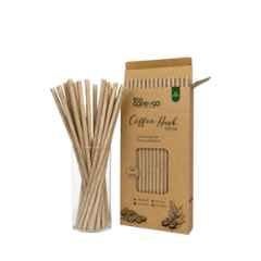 Eco Aaroyaa 8 mm Coffee Husk Straw (Pack of 50)