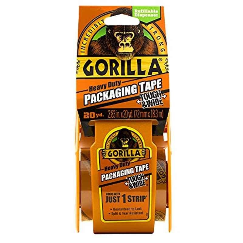 Gorilla 20 Yard Clear Packing Tape, (Pack of 1)